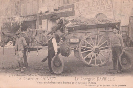 13 / MARSEILLE - 1912 - SERVICE PUBLIC NETTOIEMENT / CHARRETIER / SECTION N° 19 / PLACE D AIX - Old Professions