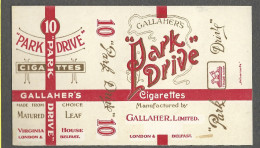 Facade Etui Cigarette - Park  Drive  -  Gallaher London , Belfast - Estuches Para Cigarrillos (vacios)