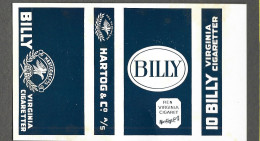 Facade Etui Cigarette -billy   - Virginia  Cigaretter  -  Hartog - Estuches Para Cigarrillos (vacios)