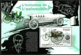 Burundi 2012 The Single Cylinder Engine Three Wheeled Car Invented By Karl Benz,MS MNH - Ungebraucht