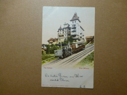 Rigi - Kaltbad Hotel Bellevue 1902  Rigi - Dampfbahn / Hotelstempel  (9879) - Weggis