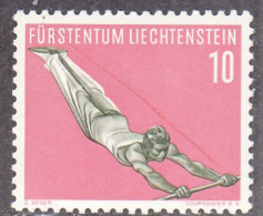 LIECHTENSTEIN  SCOTT NO 308  MINT HINGED  YEAR  1957 - Ungebraucht