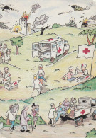 Croix Rouge Française - Actions De La Croix Rouge Lors Des Conflits Armés - Illustrateur Philippe Burel - Croix-Rouge