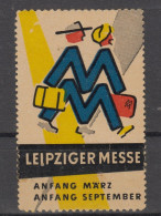 GERMANY 1960 ⁕ LEIPZIGER MESSE / Anfang März September ⁕ 1v MNH Cinderella Vignette Reklamemarke - Erinnophilie