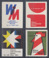 Austria / Österreich 1963, 1964, 1965 ⁕ Wiener Internationale Messe ⁕ 4v MNH Cinderella Vignette Reklamemarke - Erinnophilie