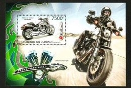 Burundi 2012 World Famous Harley Motorcycle "Willard" Cruise Motorcycle,MS MNH - Unused Stamps