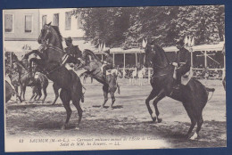 CPA 1 Euro Animaux Cheval Chevaux Horse Militaria écrite Saumur - Pferde