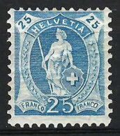 SUISSE Ca.1906: Le ZNr. 93A "Helvétie Debout" Neuf* - Unused Stamps