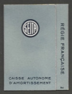 Etui Cigarette - Tabac  - Seita -caisse Autonome  D'amortissement - Regie Francaise - Estuches Para Cigarrillos (vacios)