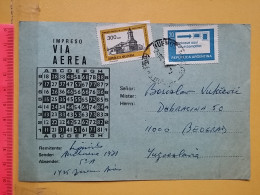 KOV 487-19- Correspondence Chess Fernschach Postcard, BUENOS AIRES - BELGRADE, Schach Chess Ajedrez échecs - Echecs