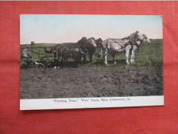 "Plowing Time" Von Farm Near Livermore Iowa    Ref 6282 - Altri & Non Classificati