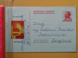 KOV 487-24- Correspondence Chess Fernschach Postcard, ZAGORJE OB SAVI SLOVENIA - BELGRADE, Schach Chess Ajedrez échecs - Scacchi