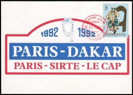 LIBYA 1991 Paris Dakar Rally Bikes (maximum-card) #1 - Motos
