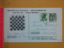 KOV 487-28 - Correspondence Chess Fernschach Postcard, SECA REKA  - BELGRADE, Schach Chess Ajedrez échecs - Scacchi