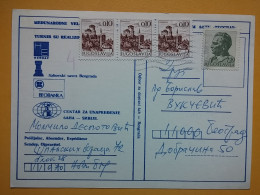 KOV 487-28- Correspondence Chess Fernschach Postcard, NOVI SAD - BELGRADE, Schach Chess Ajedrez échecs,  - Schaken