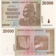 ZIMBABWE       20,000 Dollars       P-73a       2008       UNC  [ 20000 ] - Simbabwe