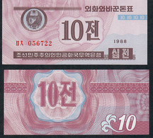 KOREA NORTH PFX419 10 JEON 1988 Issued 1995 (Capitalist Issue ) UNC. - Corée Du Nord