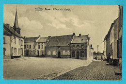 * Lens (Hainaut - La Wallonie) * (Préaux à Ghlin - Editions Caroyer Et Legrand) Place Du Marché, église, Animée, Old - Lens