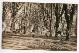 ATHLETISME CARTE PHOTO Le Saut En Hauteur Place De La Ville Arbres 1930   D18 2022  - Athlétisme