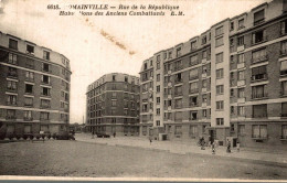 CPA 93 ROMAINVILLE Rue De La République - Habitations Des Anciens Combattants (carte Peu Commune) - Romainville