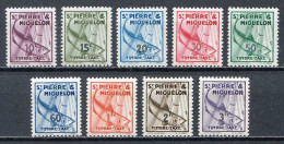 Réf 79 < SAINT PIERRE Et MIQUELON < TAXE  Yvert N° 32 à 41 * MH * < Cote 17.00 € --- Poisson Morue -- Fish - Impuestos