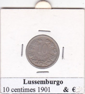 LUSSEMBURGO   10 CENTIMES  ANNO 1901  COME DA FOTO - Luxembourg