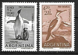 Argentina - MNH ** 1961 - Complete Set 2/2 :Emperor Penguin  -  Aptenodytes Forsteri  +  Imperial Shag    Leucocarbo - Pinguine