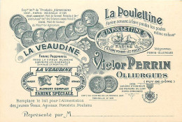 63 , OLLIERGUES , Carte Commerciale Victor Perrin , * 373 69 - Olliergues