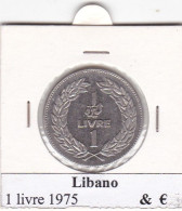 LIBANO  1 LIVRE   ANNO 1975  COME DA FOTO - Lebanon