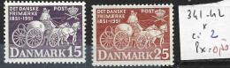 DANEMARK 341-42 * Côte 2 € - Ongebruikt