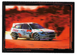 A15 - CP AUTOMOBILE - TOYOTA COROLLA  (Carte Pub écrite) (1) Voiture Rallye - - Rally Racing
