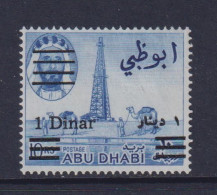 ABU DHABI  - 1966 Surcharge1d On 10r Set  Hinged Mint - Abu Dhabi