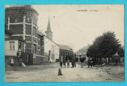 * Clermont - Walcourt (Namur - La Wallonie) * (Pouillon - Piérard) La Place, Animée, église, Unique, Old, TOP, Rare - Walcourt