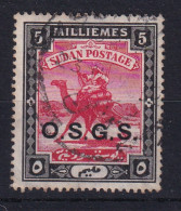 Sdn: 1903/12   Official - Arab Postman 'O.S.G.S.' OVPT  SG O7   5m   Used - Soudan (...-1951)