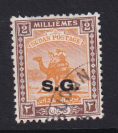 Sdn: 1948   Official - Arab Postman  'S.G.'  OVPT   SG O44    2m    Used - Soudan (...-1951)