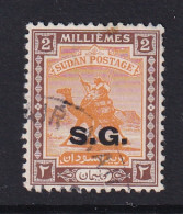 Sdn: 1948   Official - Arab Postman  'S.G.'  OVPT   SG O44    2m    Used - Sudan (...-1951)
