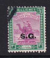 Sdn: 1948   Official - Arab Postman  'S.G.'  OVPT   SG O45    3m    Used - Soudan (...-1951)