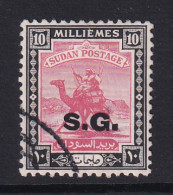 Sdn: 1948   Official - Arab Postman  'S.G.'  OVPT   SG O48    10m    Used - Sudan (...-1951)