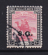 Sdn: 1948   Official - Arab Postman  'S.G.'  OVPT   SG O48    10m    Used - Soedan (...-1951)