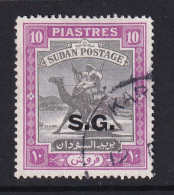 Sdn: 1948   Official - Arab Postman  'S.G.'  OVPT   SG O56    10P    Used - Soedan (...-1951)