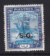 Sdn: 1948   Official - Arab Postman  'S.G.'  OVPT   SG O57    20P    Used - Sudan (...-1951)