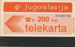 PHONE CARD JUGOSLAVIA (E73.8.2 - Jugoslawien