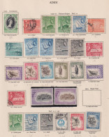 ADEN  - 1953-63 Elizabeth II Issues With Perf And Shade Varieties Used/Hinged And Never Hinged Mint - As Scans - Aden (1854-1963)