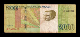 Angola 2000 Kwanzas 2012 Pick 157a Bc/Mbc F/Vf - Angola