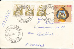 Brazil Cover Sent Air Mail To Germany Congonhas 22-12-1977 - Lettres & Documents