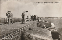 488867IJmuiden, Pier. Groeten Uit Badpaviljoen ,,IJmond''. (FOTOKAART)1958  - IJmuiden