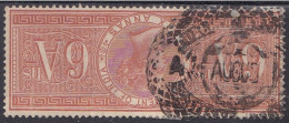 Queen Victoria GOVERNMENT OF INDIA SIX ANNAS AUGUS 4 - 1882-1901 Keizerrijk