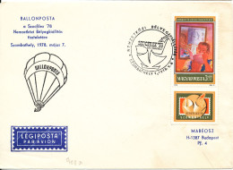 Hungary Cover Szocfilex 78 Balloonpost 7-5-1978 With Balloon Cachet - Covers & Documents