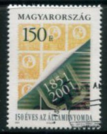 HUNGARY 2001 Centenary Of State Stamp Printing Used.  Michel 4700 - Gebraucht