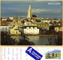 Iceland- Reykjavik - National Gallery, Hallgrimskirkja Church -2004 Europa Cycling Stamp Mi 1066 - Islande